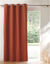 Rideau isolant uni envers polaire finition oeillets (terracotta)