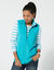 Veste polaire zippée sans manches (turquoise)