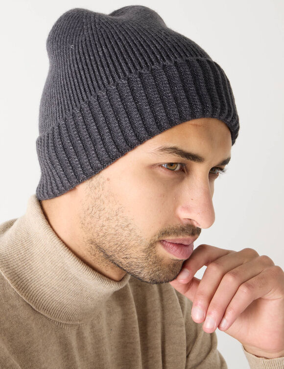 Bonnet doublé maille polaire (gris)