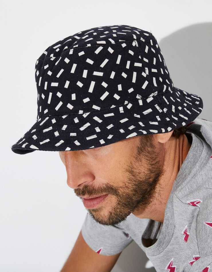 Bob réversible mixte collection Lulu la Nantaise (noir / blanc) Bob réversible mixte collection Lulu la Nantaise (noir / blanc)