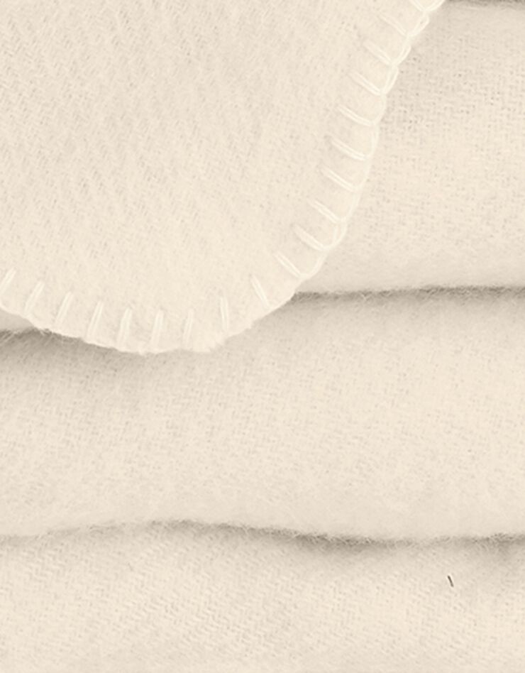 Couverture pure laine fabrication française (naturel)