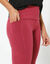 Legging à poche, polyester recyclé(**) (prune)