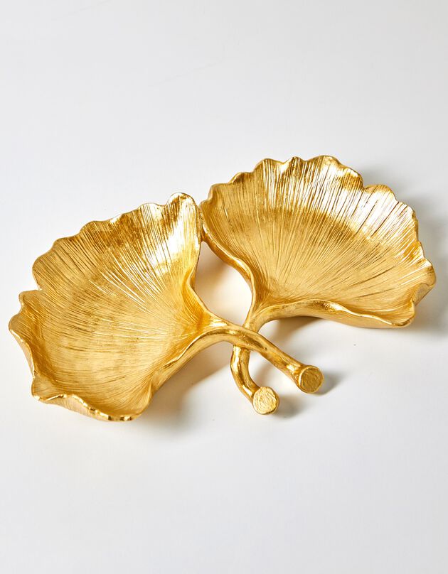 Vide-poches gingko coloris doré (doré)