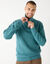 Pull col camionneur côte anglaise 30% laine (céladon mouliné)