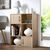 Meuble de rangement ORIGAME - 6 cases, 2 portes (naturel)