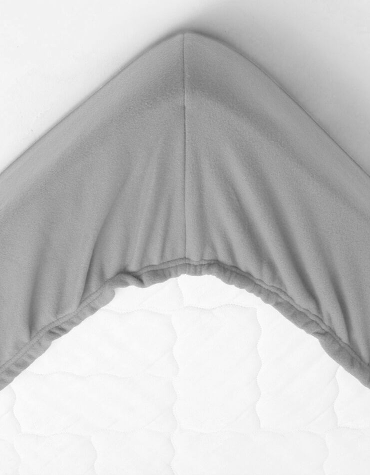 Couverture polaire mi-housse (gris clair)