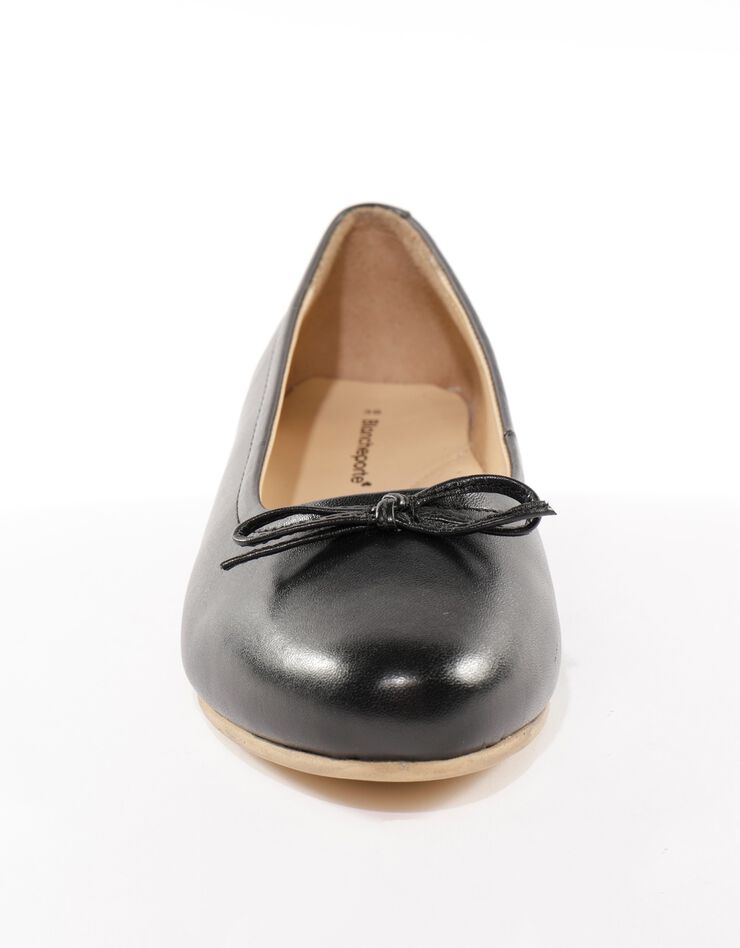 Ballerines plates confort en cuir - noir (noir) Ballerines plates confort en cuir - noir (noir)