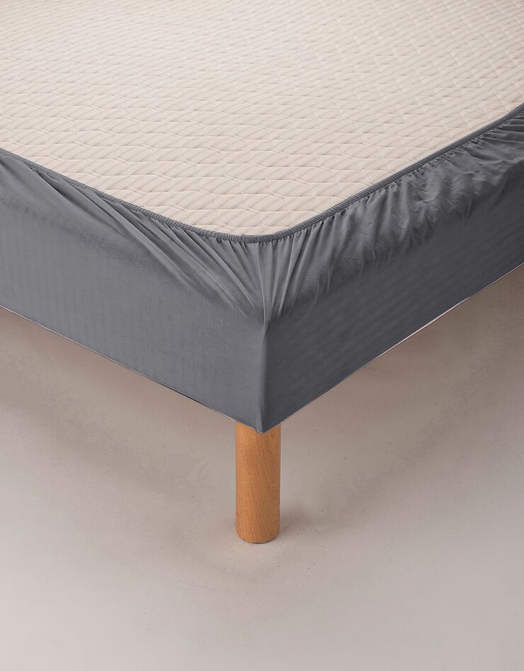Bande cache-sommier tissu microfibre (anthracite) Bande cache-sommier tissu microfibre (anthracite)