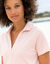 Polo manches courtes, maille jersey (rose poudré)