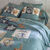 Linge de lit Chalet flanelle (eucalyptus)