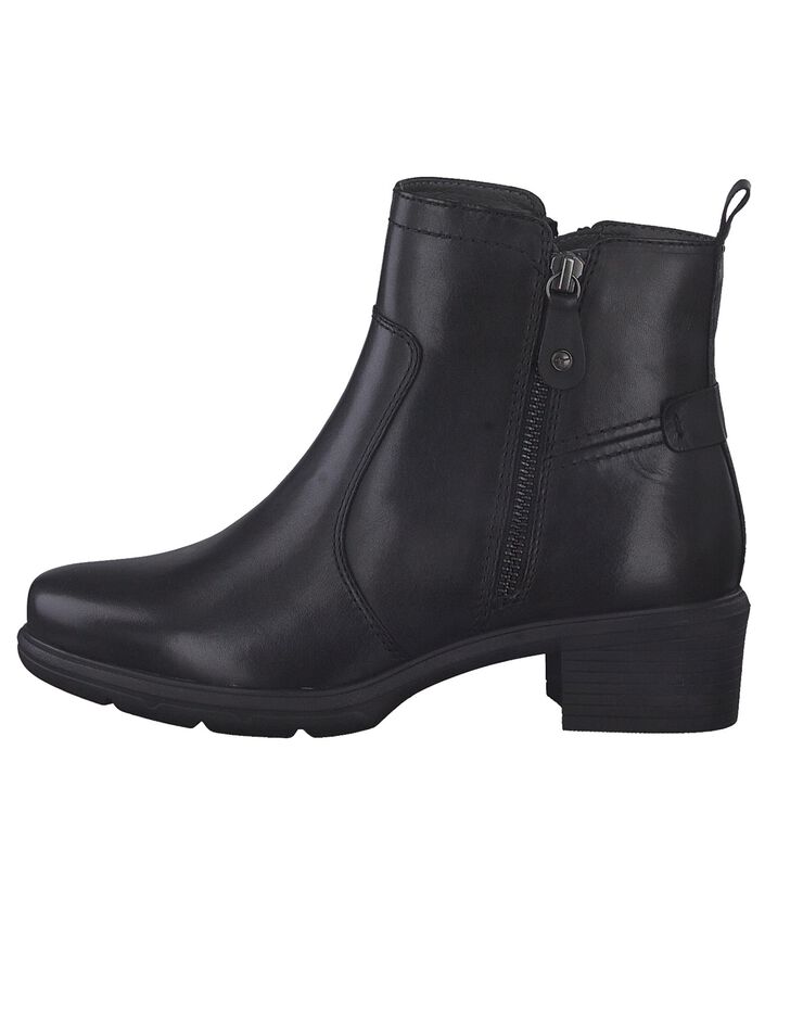 Boots cuir - largeur confort (noir) Boots cuir - largeur confort (noir)