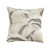 Housse de coussin imprimé feuillage - lot de 2 (sable)
