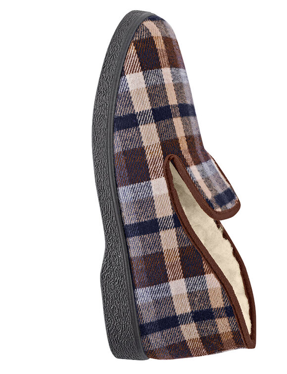 Charentaises homme fourr&eacute;es - jusqu'au 47 (marron)