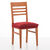 Housse extensible motif jacquard "serpentins" spéciale assise de chaise - lot de 2 (rouge)