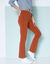 Legging bootcut uni, taille élastiquée (caramel foncé)