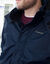 Parka imperméable doublée polaire à capuche (marine)