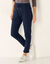 Pantalon jogpant ceinture &eacute;lastiqu&eacute;e molleton  (marine)