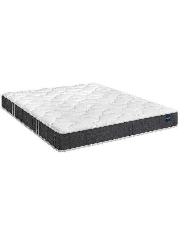 Matelas mousse Nano Bultex® luxe très ferme H22 cm (blanc / gris)