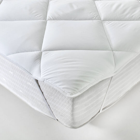 Surmatelas 500 g/m&sup2; id&eacute;al transpiration traitement QuickDry&reg; (blanc)