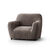 Housse bi-extensible microfibre gaufrée graphique pour fauteuil et canapé (chocolat)