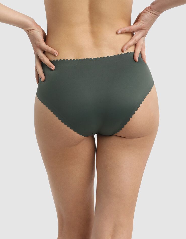 Culotte midi en microfibre Body Touch (vert grisé)