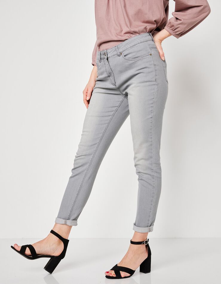 Jean stretch coupe 7/8ème fuselée (gris) Jean stretch coupe 7/8ème fuselée (gris)
