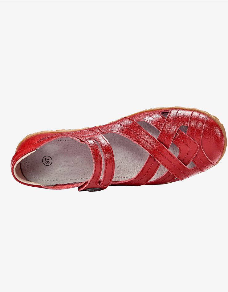 Babies confort en cuir ultra-souple - rouge (rouge) Babies confort en cuir ultra-souple - rouge (rouge)