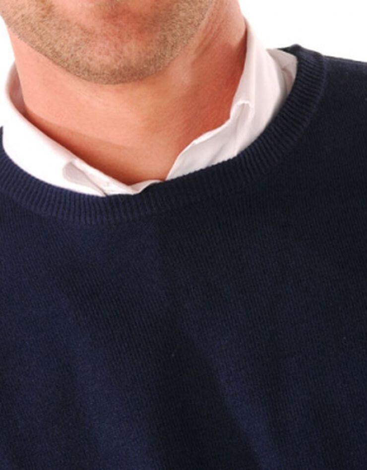 Pull uni col rond (marine) Pull uni col rond (marine)