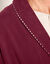 Robe de chambre maille polaire (bordeaux)