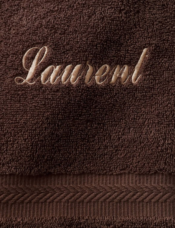 Collection serviettes de bain personnalis&eacute;es - confort moelleux 420 g/m&sup2; (chocolat)