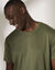 T-shirt col rond manches courtes (kaki)