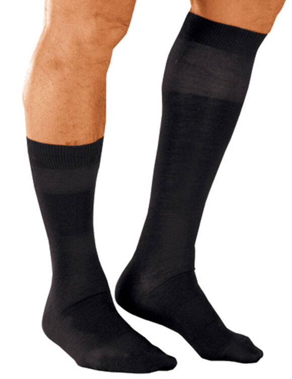 Chaussettes laine effet massant - lot de 2 paires (noir)