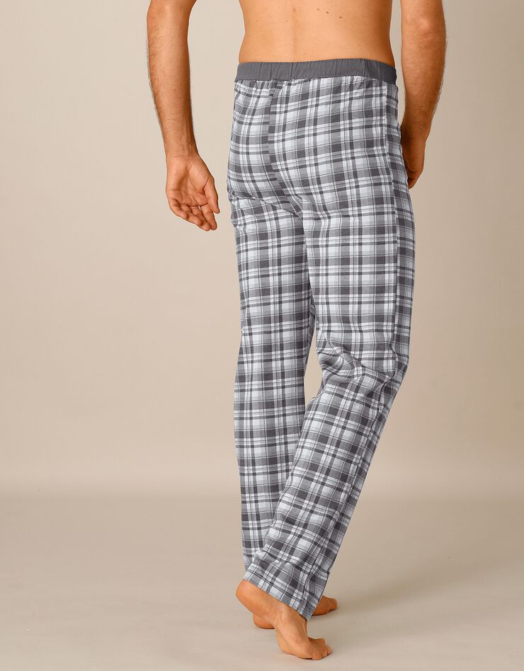 Pantalon pyjama bas droits - lot de 2 (carreaux bleu / carreaux gris)