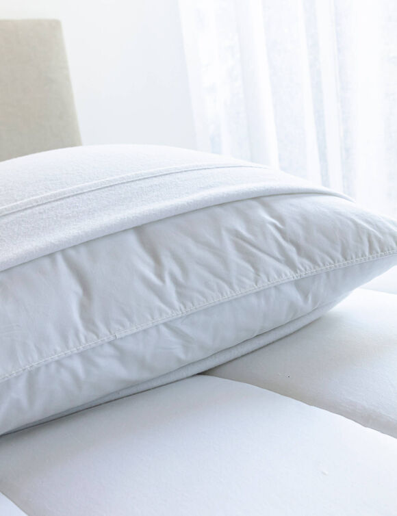 Sous-taie molleton absorbant - lot de 2 (blanc)