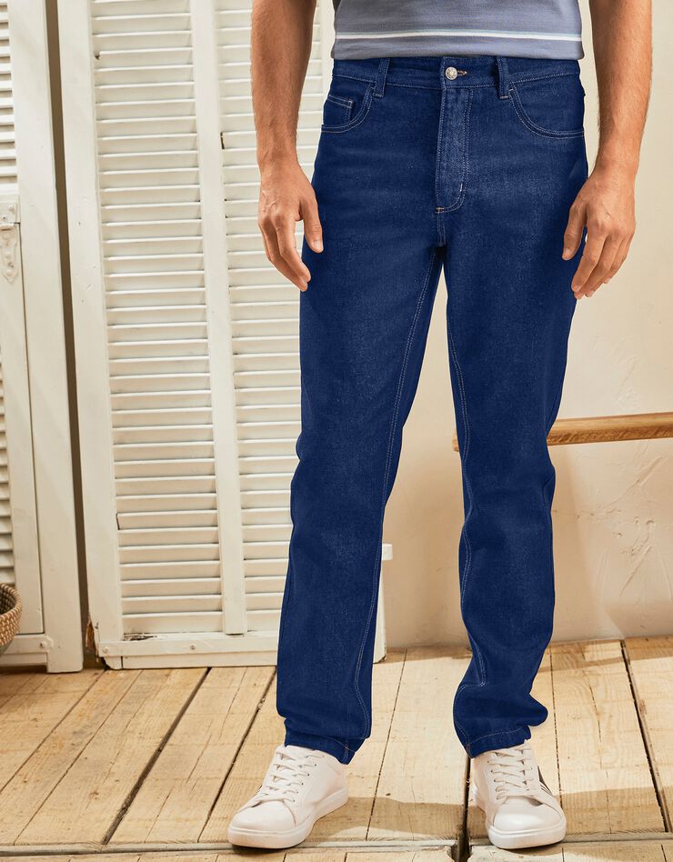 Jean coupe relax coton - entrej. 72 cm (brut) Jean coupe relax coton - entrej. 72 cm (brut)