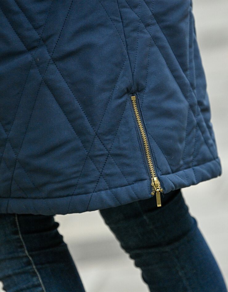 Parka matelassée microfibre (marine) Parka matelassée microfibre (marine)