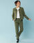 Veste blazer courte unie, Spécial Petites (kaki)
