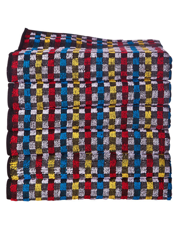 Essuie-mains éponge fond noir - lots (noir)