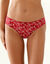 Culotte midi coton imprim&eacute; " panth&egrave;re" - lot de 4 (rouge)