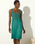 Robe plastron macramé (émeraude)