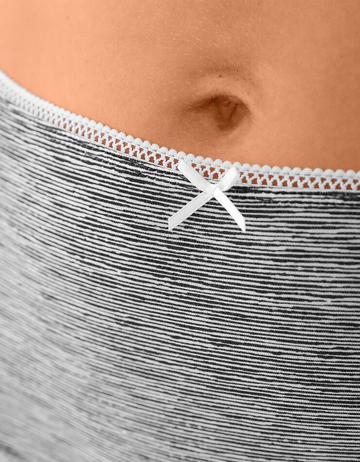 Culotte coton forme maxi imprimée motifs à pois assortis– Lot de 4 (noir / blush) Culotte coton forme maxi imprimée motifs à pois assortis– Lot de 4 (noir / blush)