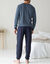  Pyjama pantalon imprimé (marine / bleu)