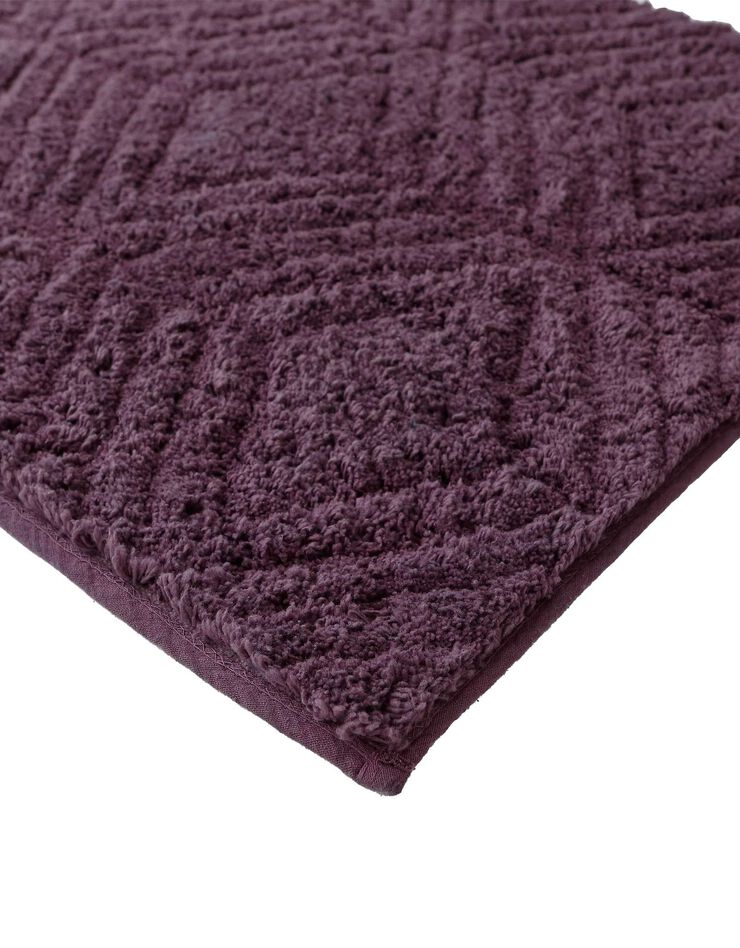 Tapis de bain Géométrique  (aubergine)