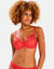 Soutien-gorge forme embo&icirc;tante tulle brod&eacute; Narcisse -avec armatures (rouge)
