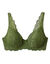 Soutien-gorge forme foulard en dentelle et tulle stretch Guspini - avec armatures (vert) Soutien-gorge forme foulard en dentelle et tulle stretch Guspini - avec armatures (vert)
