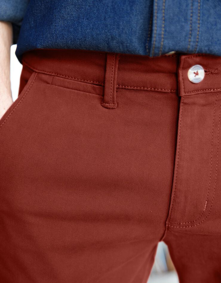 Pantalon chino toile gabardine (brique) Pantalon chino toile gabardine (brique)