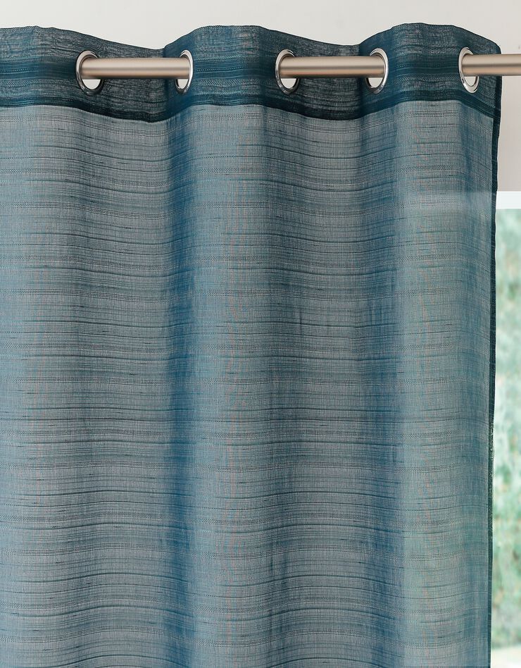 Panneau voile fines rayures (bleu canard)