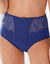 Gainette microfibre et guipure Rima - lot de 2 (bleu)