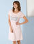 Chemise de nuit imprimé ville étoilée - lot de 2 (kaki + rose)