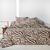 Linge de lit Z&egrave;bre imprim&eacute; - coton 52 fils/cm&sup2; (chocolat)